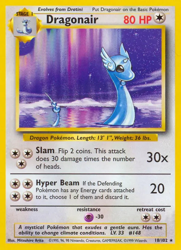 Dragonair 18/102 Non-Holo Rare - MissingNo.