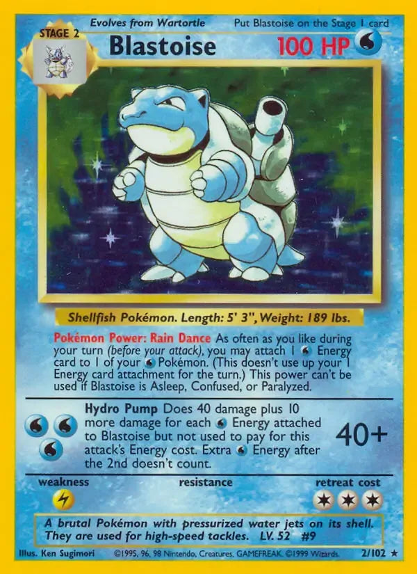 Blastoise 2/102 Holo Rare - MissingNo.