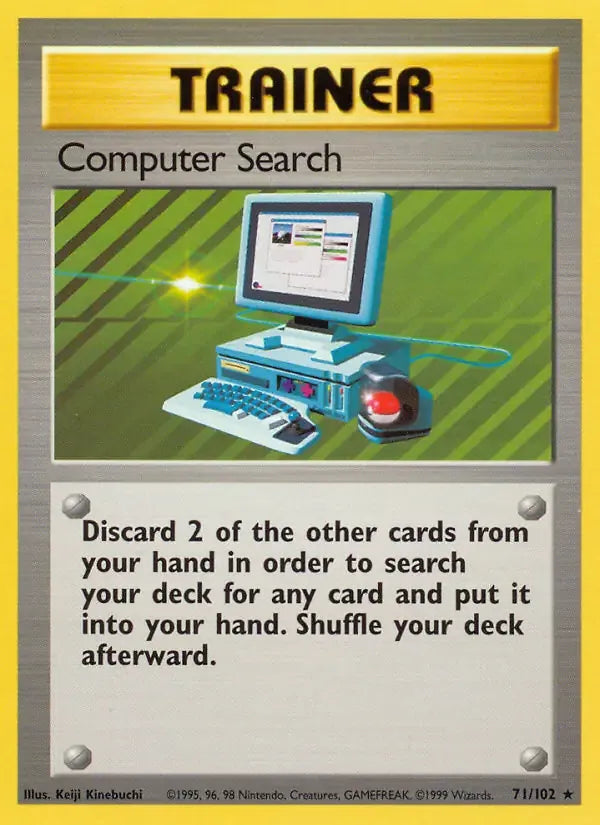Computer Search 71/102 Non-Holo Rare - MissingNo.