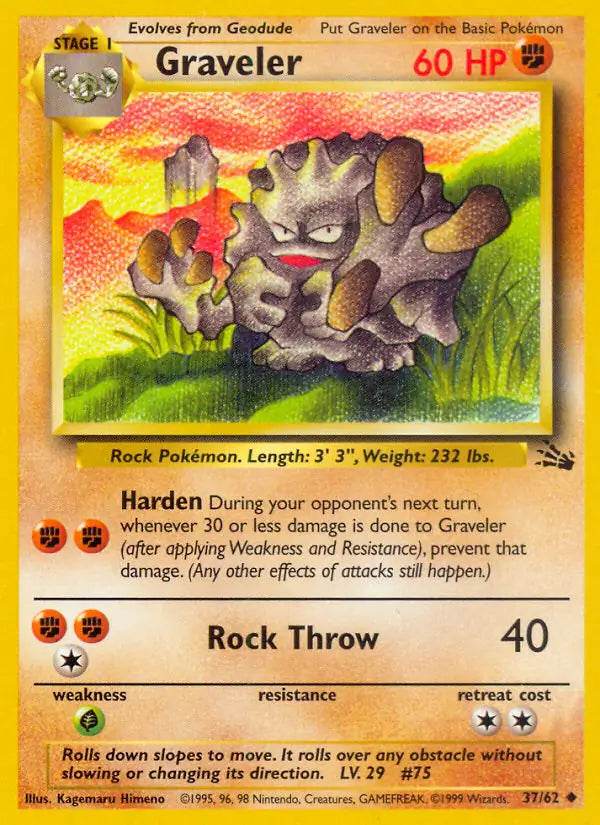 Graveler 37/62 Uncommon (LP) - MissingNo.
