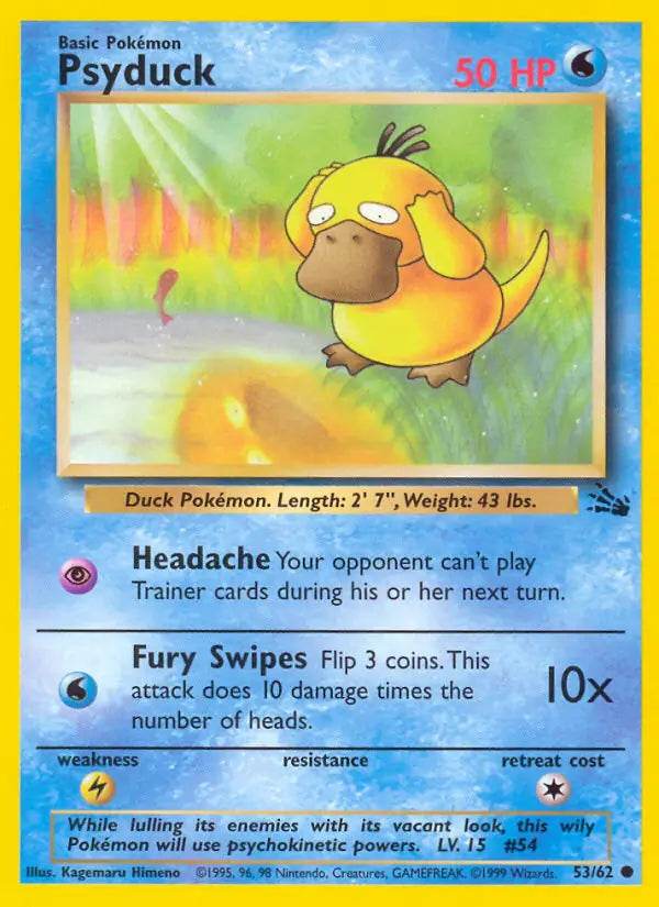 Psyduck 53/62 Common (LP) - MissingNo.