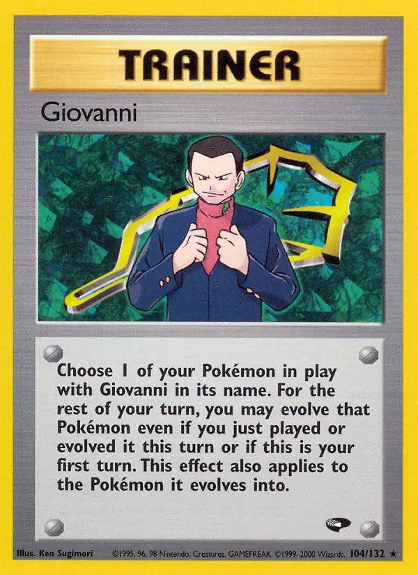 Giovanni 104/132 Non-Holo Rare - MissingNo.