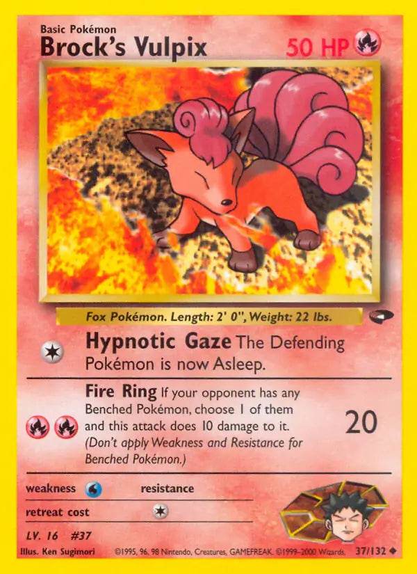 Brock's Vulpix 37/132 Uncommon - MissingNo.