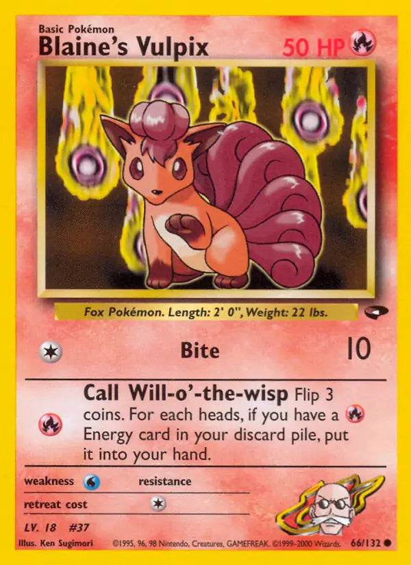 Blaine's Vulpix 66/132 Common - MissingNo.