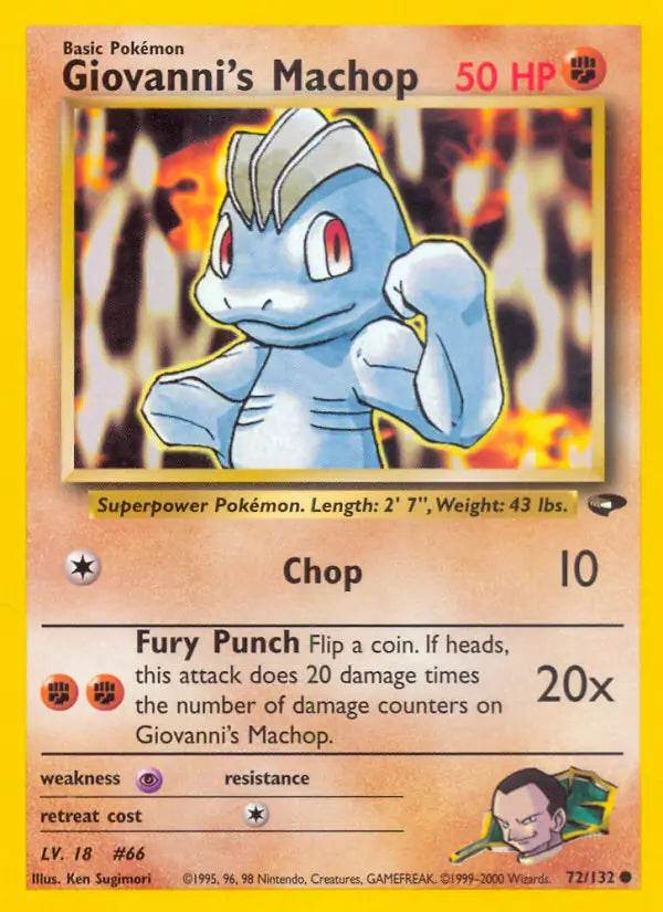 Giovanni's Machop 72/132 Common - MissingNo.
