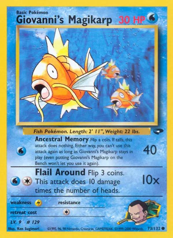 Giovanni's Magikarp 73/132 Common - MissingNo.