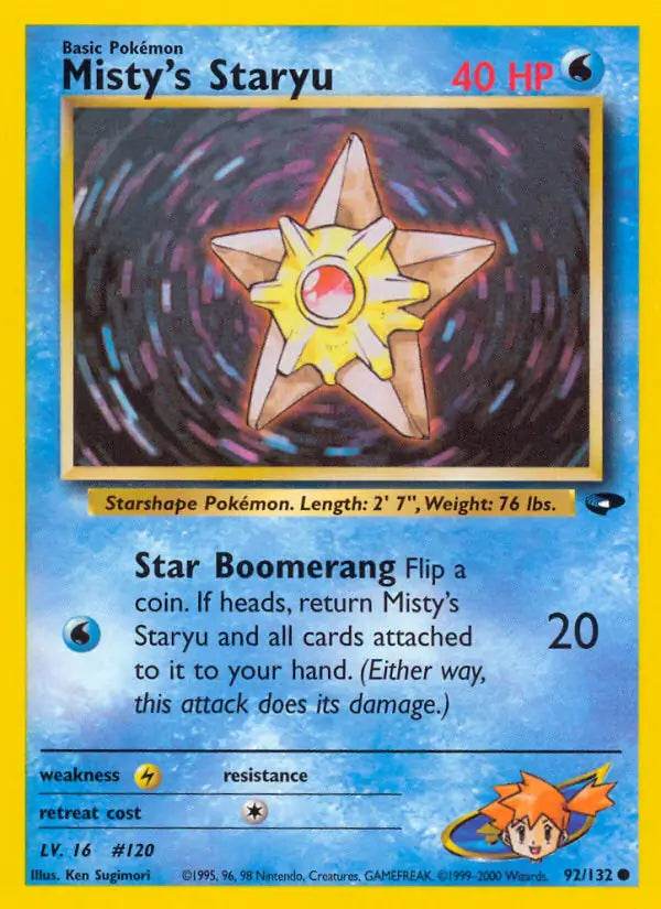 Misty's Staryu 92/132 Common - MissingNo.