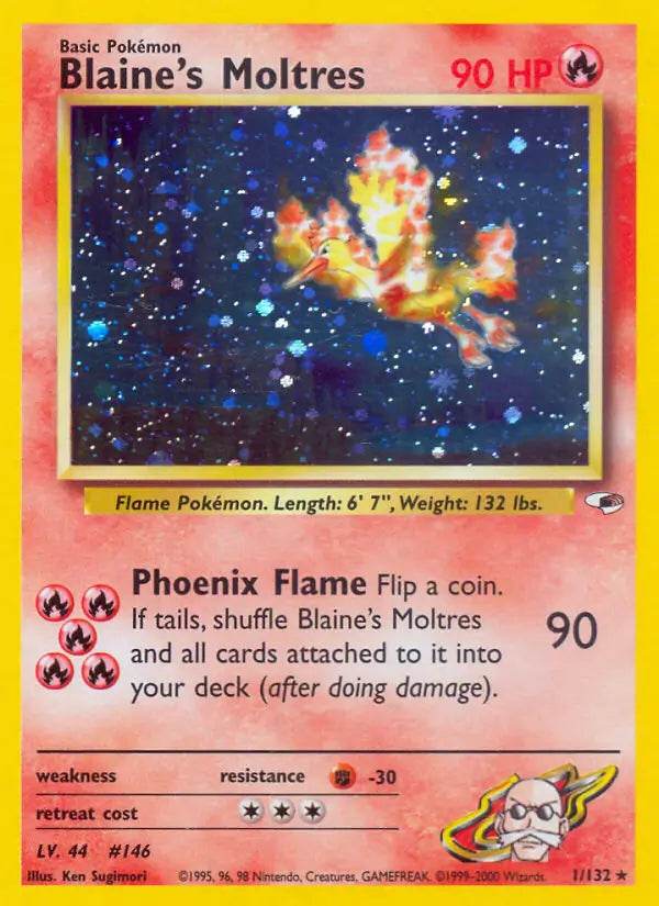 Blaine's Moltres 1/132 Holo Rare - MissingNo.