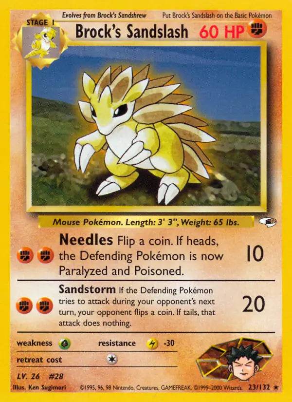 Brock's Sandslash 23/132 Non-Holo Rare - MissingNo.