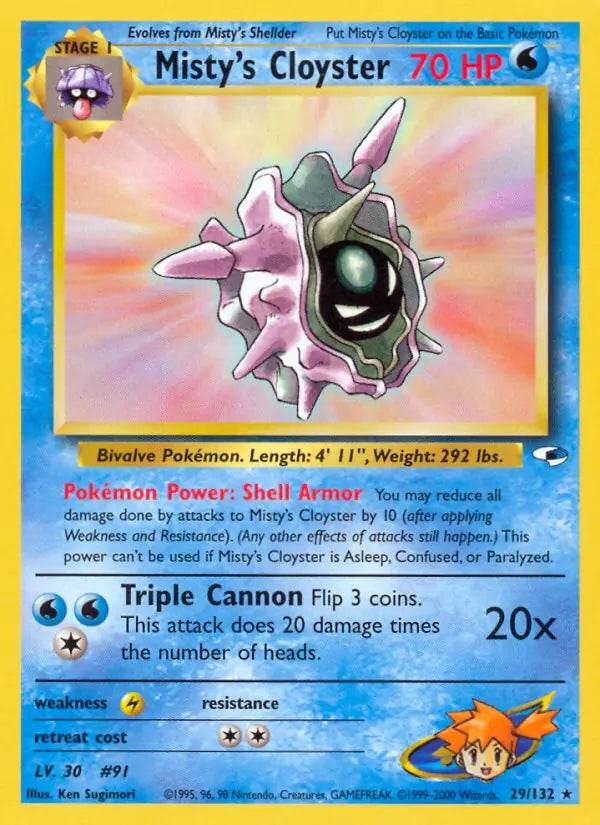 Misty's Cloyster 29/132 Non-Holo Rare - MissingNo.