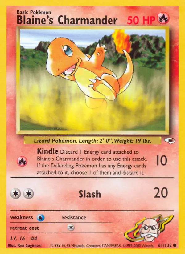 Blaine's Charmander 61/132 Common - MissingNo.