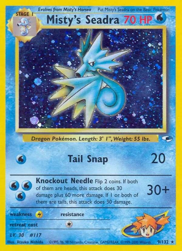 Misty's Seadra 9/132 Holo Rare - MissingNo.