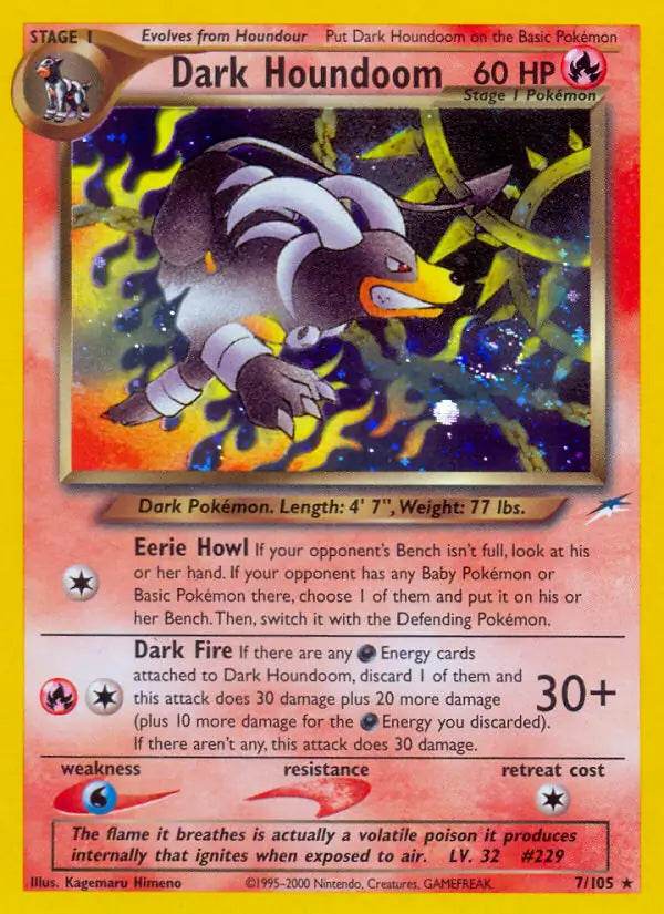 Dark Houndoom 7/105 Holo Rare - MissingNo.