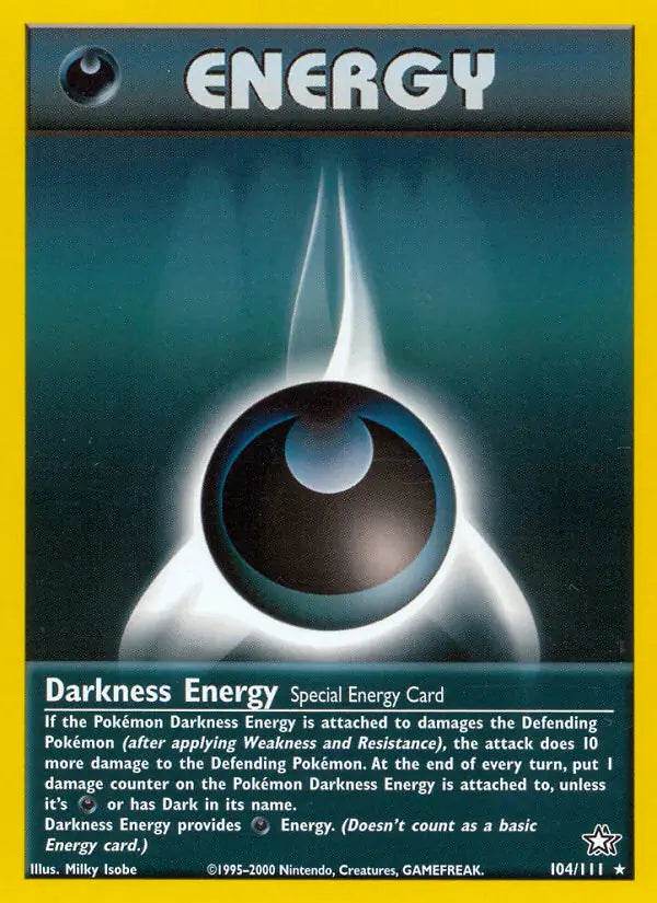 Darkness Energy 104/111 Non-Holo Rare - MissingNo.