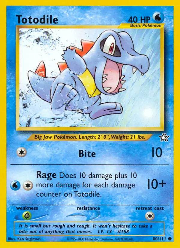 Totodile 80/111 Common - MissingNo.