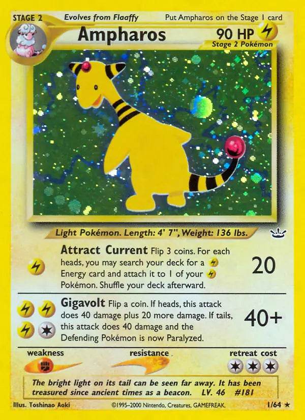 Ampharos 1/64 Holo Rare - MissingNo.