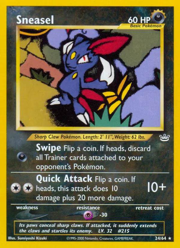 Sneasel 24/64 Non-Holo Rare - MissingNo.