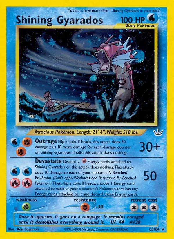 Shining Gyarados 65/64 Holo Secret Rare - MissingNo.