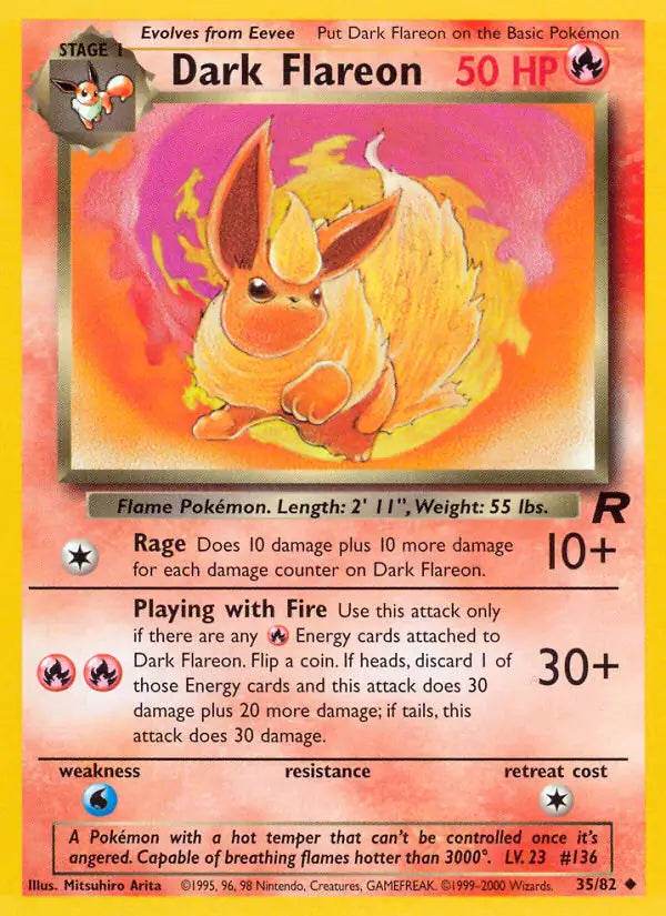 Dark Flareon 35/82 Uncommon - MissingNo.