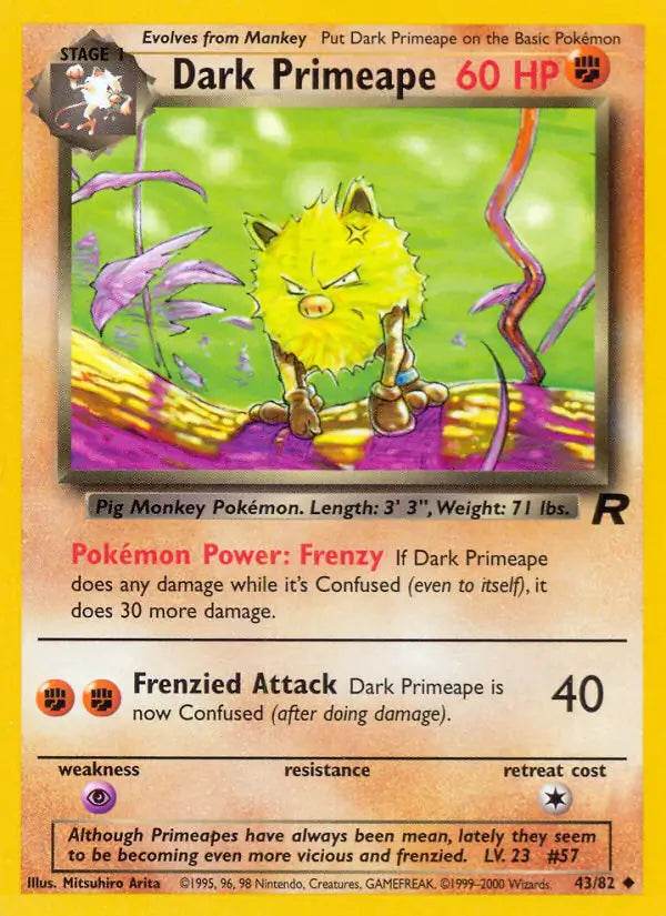 Dark Primeape 43/82 Uncommon - MissingNo.