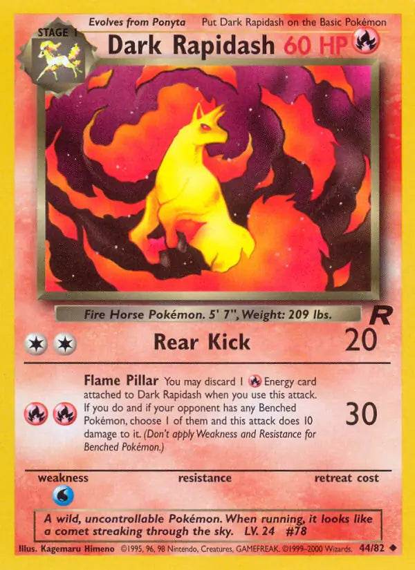 Dark Rapidash 44/82 Uncommon - MissingNo.