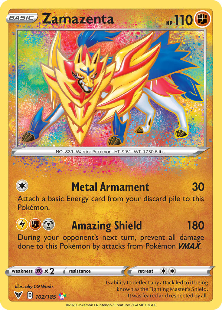 Zamazenta 102/185 Holo Amazing Rare