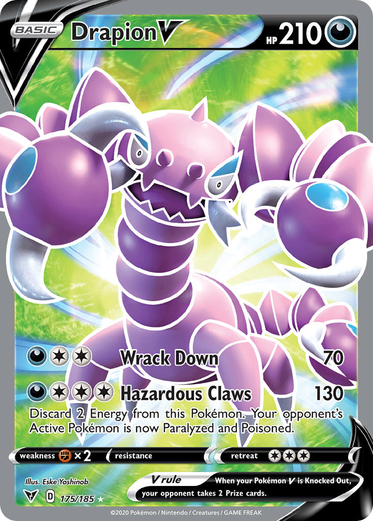 Drapion V 175/185 Holo Ultra Rare V