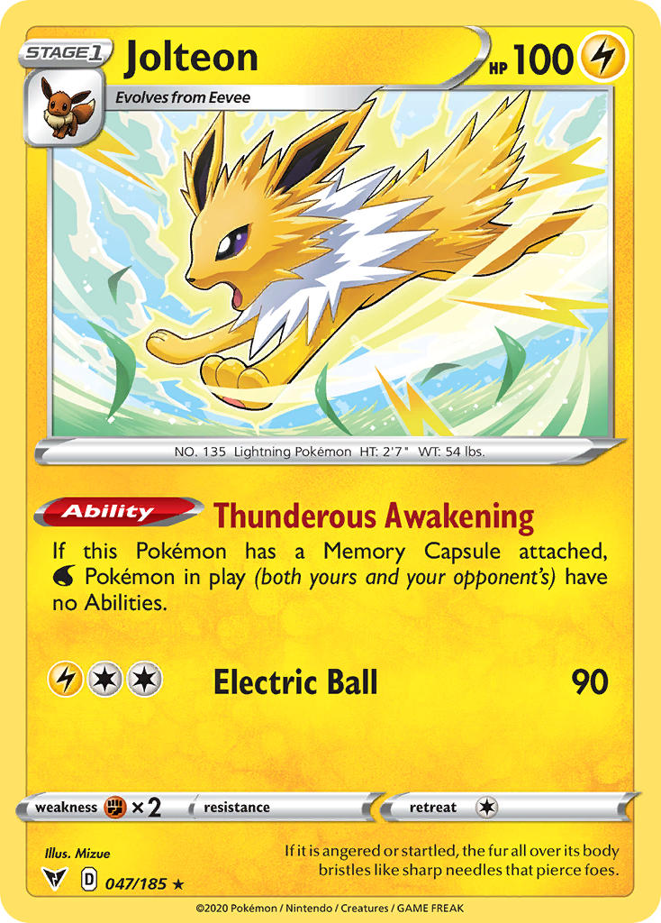 Jolteon 047/185 Non-Holo Rare - MissingNo.