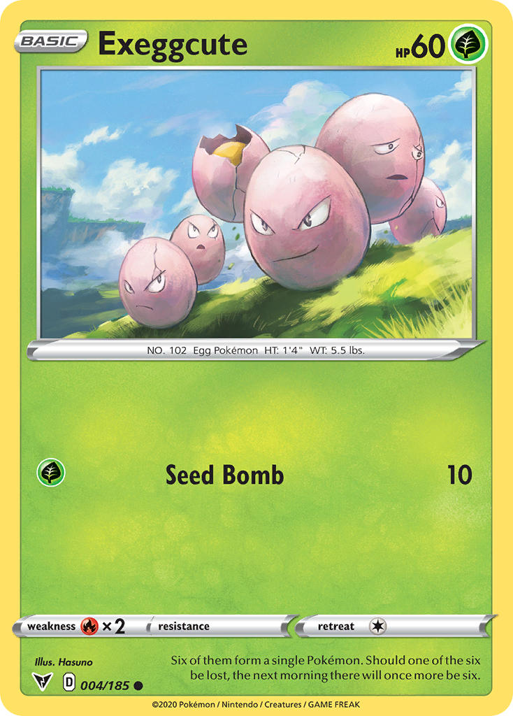 Exeggcute 004/185 Reverse Common - MissingNo.