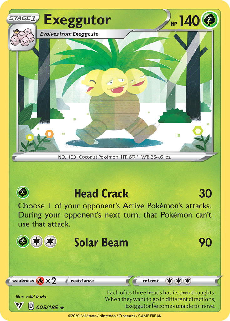 Exeggutor 005/185 Reverse Rare - MissingNo.