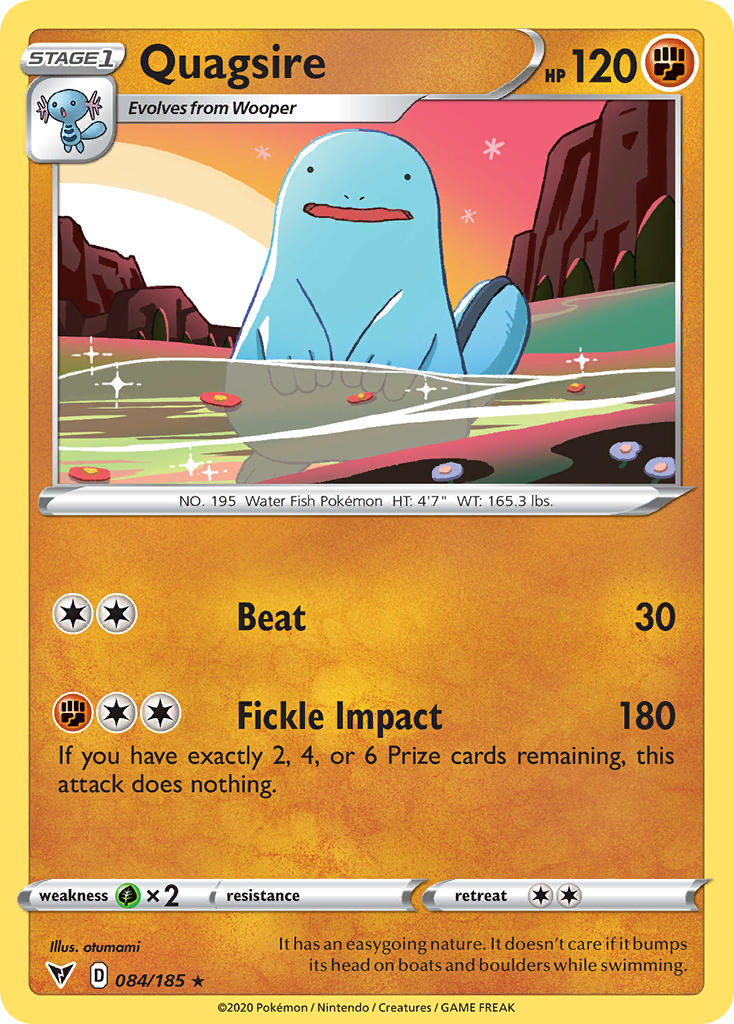 Quagsire 84/185 Non-Holo Rare