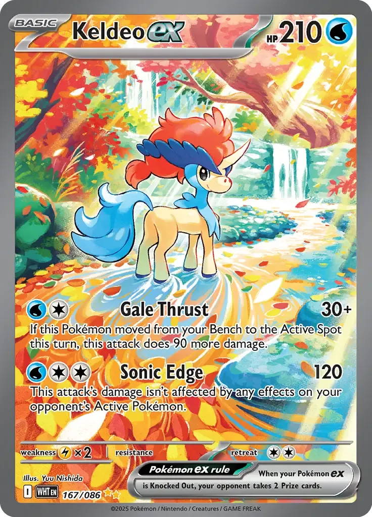 Keldeo ex 167/86 Special Illustration Rare ex