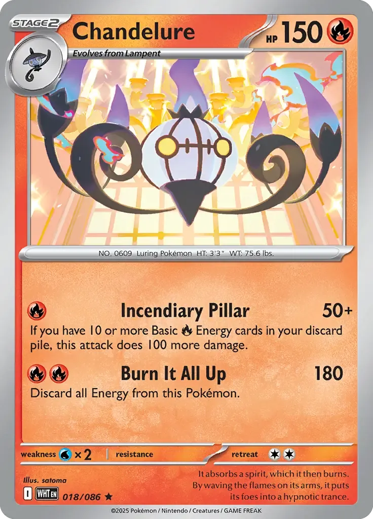 Chandelure 18/86 Holo Rare