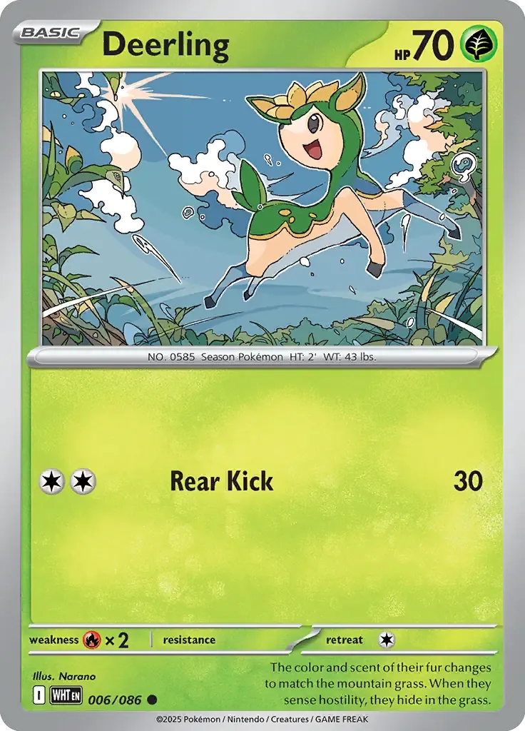 Deerling 6/86 Reverse Common