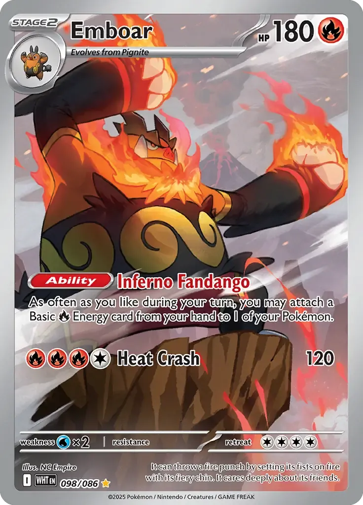 Emboar 98/86 Illustration Rare