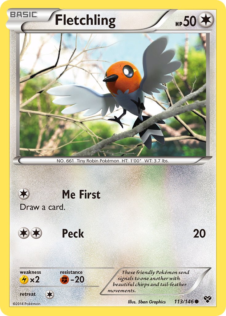 Fletchling 113/146 Common - MissingNo.