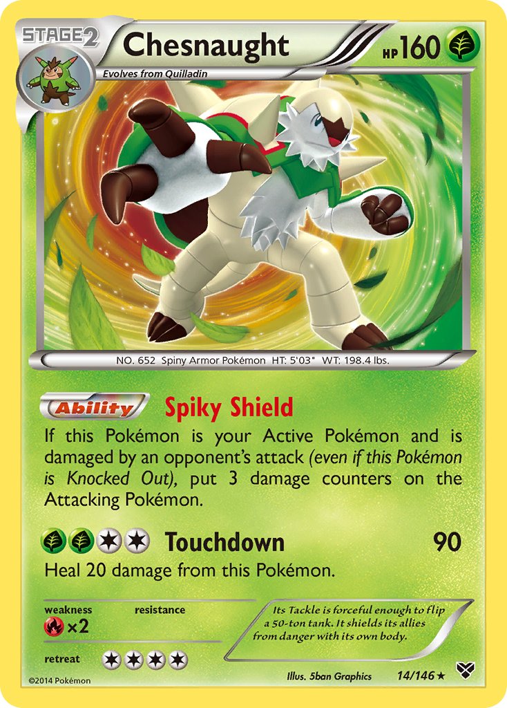 Chesnaught 14/146 Holo Rare - MissingNo.