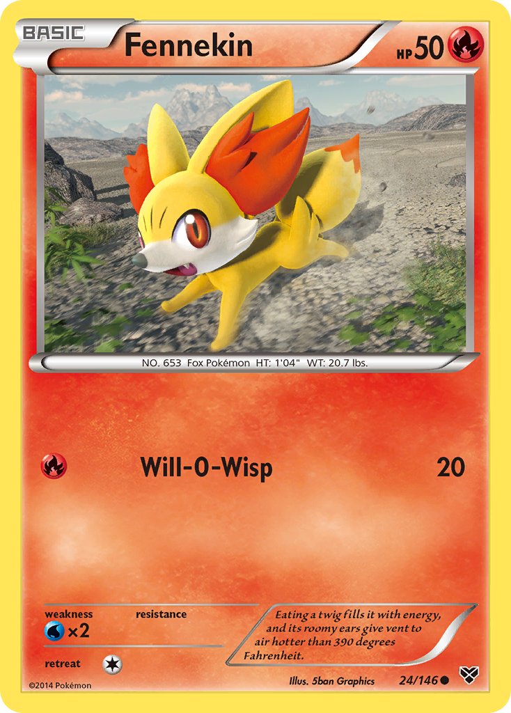 Fennekin 24/146 Reverse Common - MissingNo.