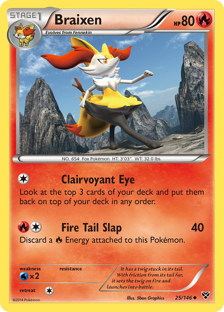 Braixen 25/146 Uncommon - MissingNo.