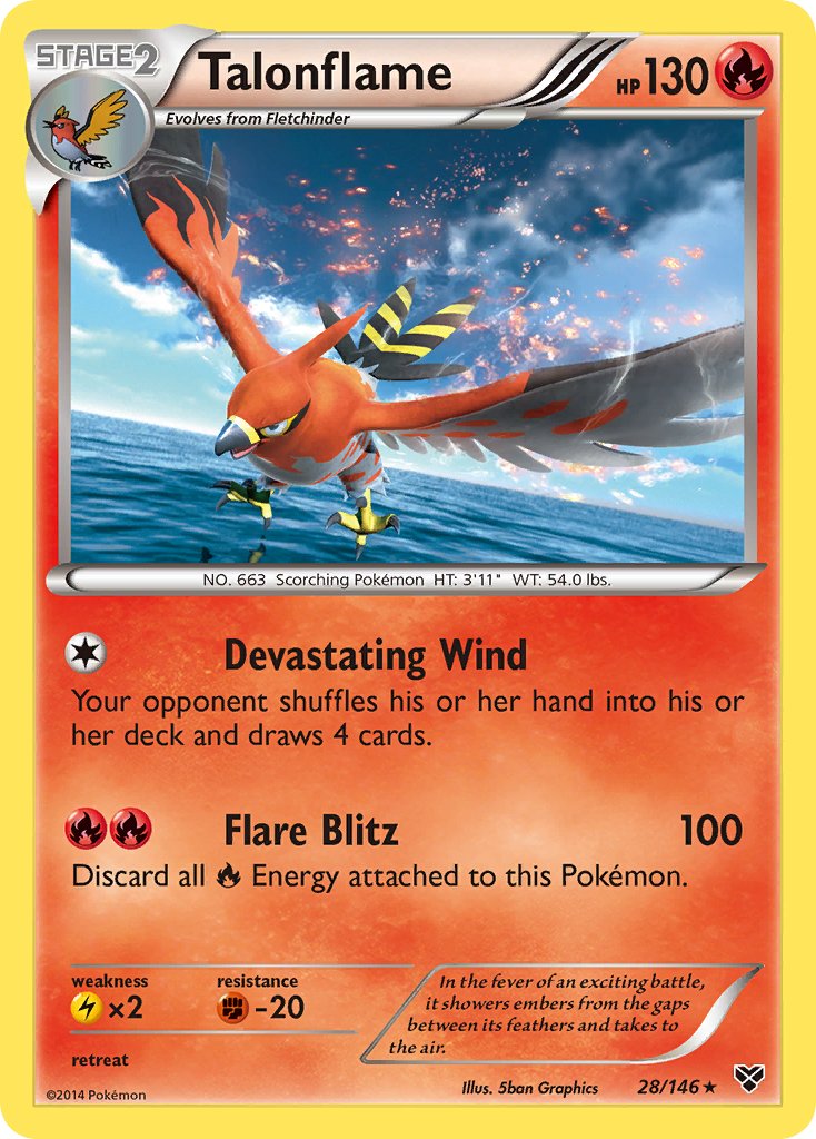 Talonflame 28/146 Reverse Rare - MissingNo.