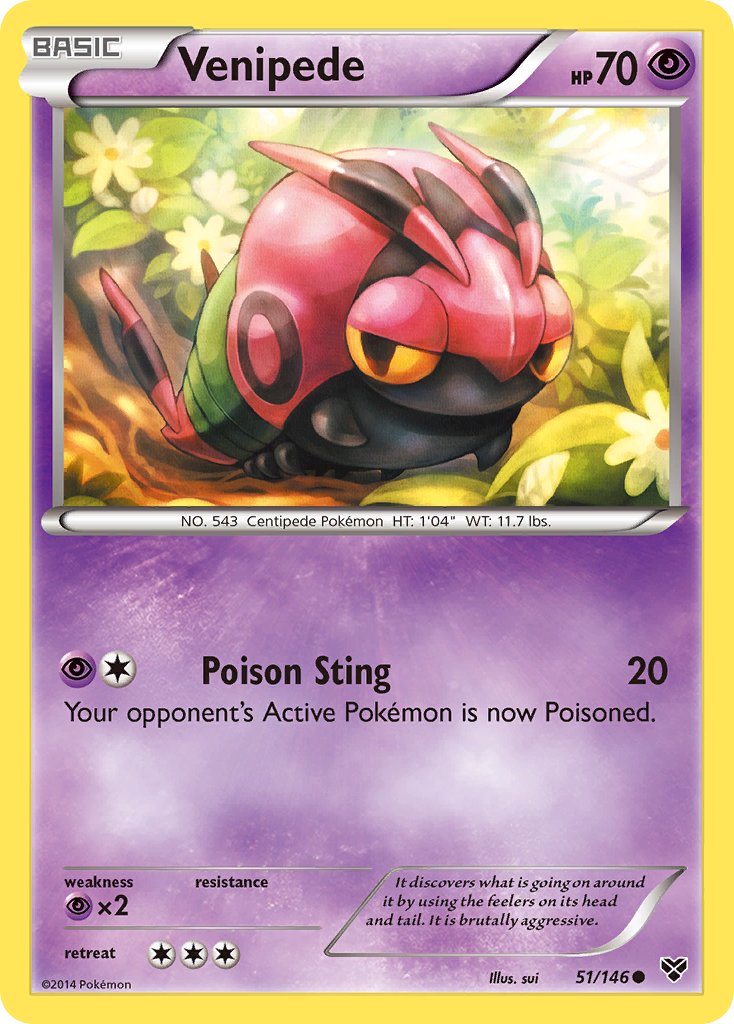 Venipede 51/146 Common - MissingNo.