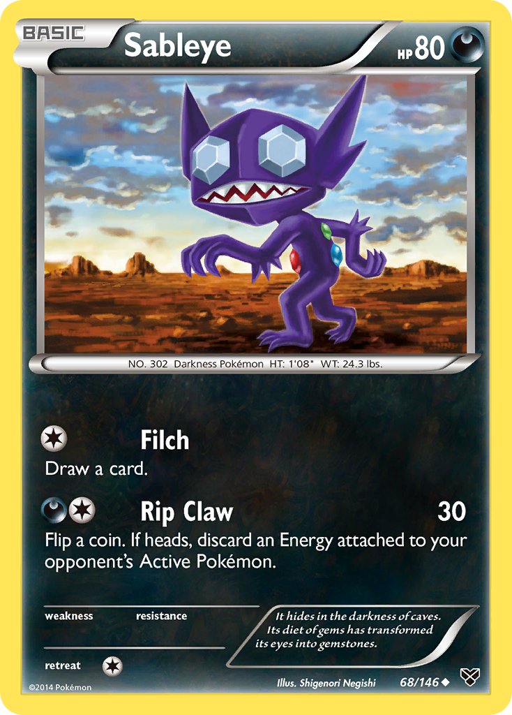 Sableye 68/146 Reverse Uncommon - MissingNo.