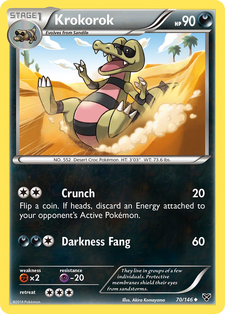 Krokorok 70/146 Reverse Uncommon - MissingNo.