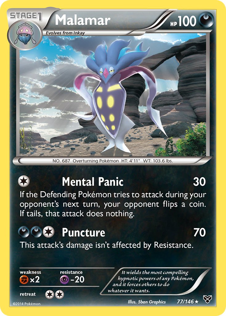 Malamar 77/146 Non-Holo Rare - MissingNo.