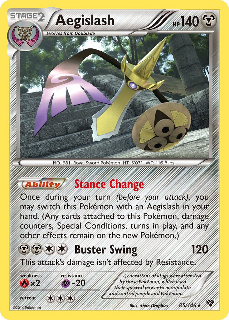 Aegislash 85/146 Reverse Rare - MissingNo.