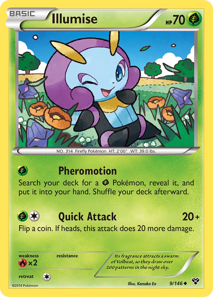 Illumise 9/146 Reverse Uncommon - MissingNo.