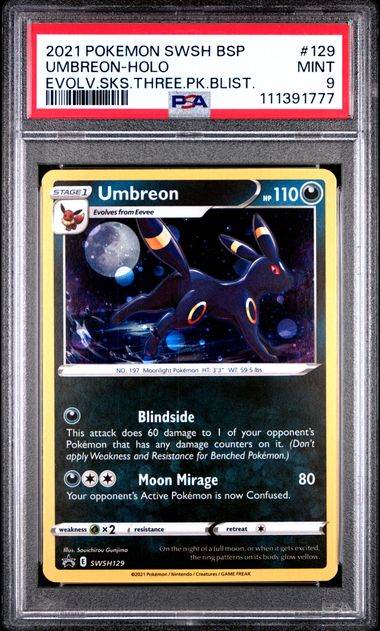 Umbreon SWSH129 PSA 9 - MissingNo.