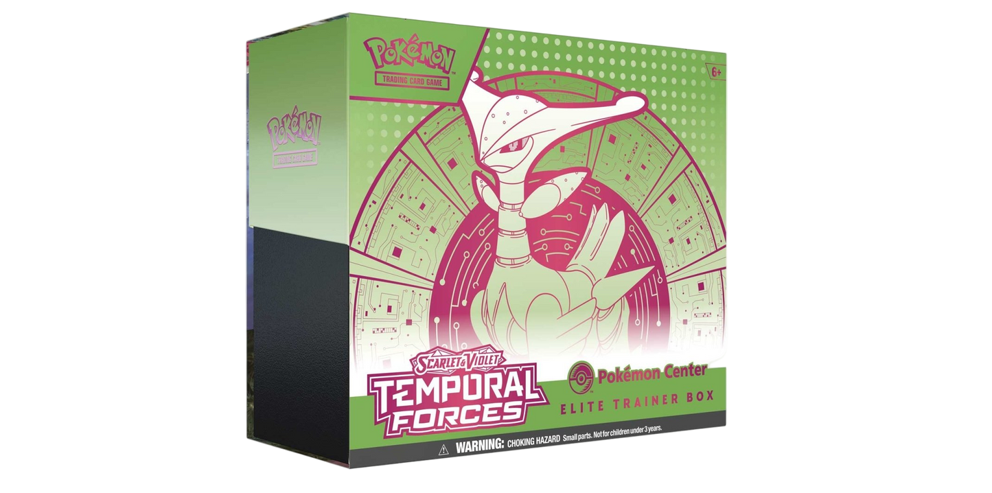 Temporal Forces Pokemon Center Exclusive Elite Trainer Box (Iron Leaves) - MissingNo.