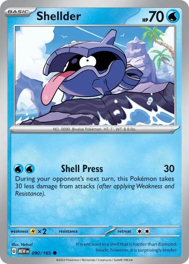 Shellder 90/165 Common - MissingNo.