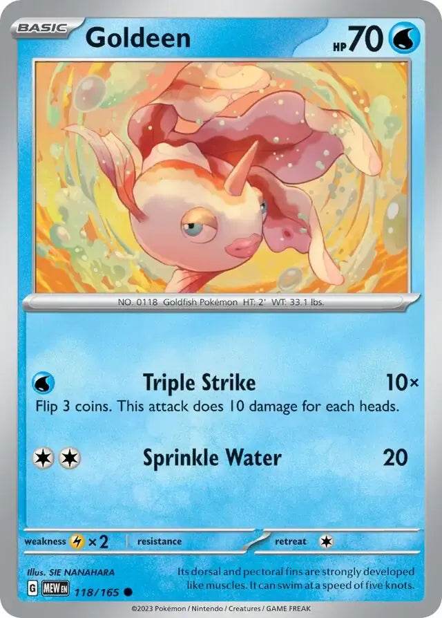 Goldeen 118/165 Common - MissingNo.